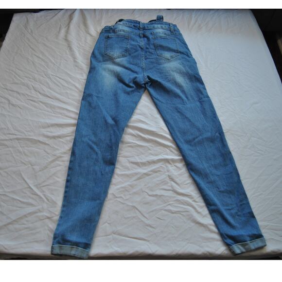 Blue Skinny Denim Overalls Women's Small - Picture 5 of 9